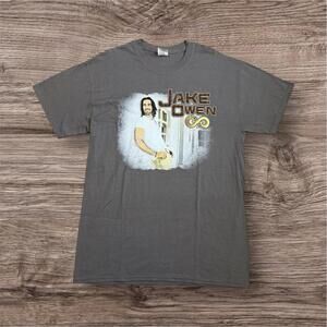 2014 Jake Owen Days of Gold Tour Concert Shirt Grey M Men’s
